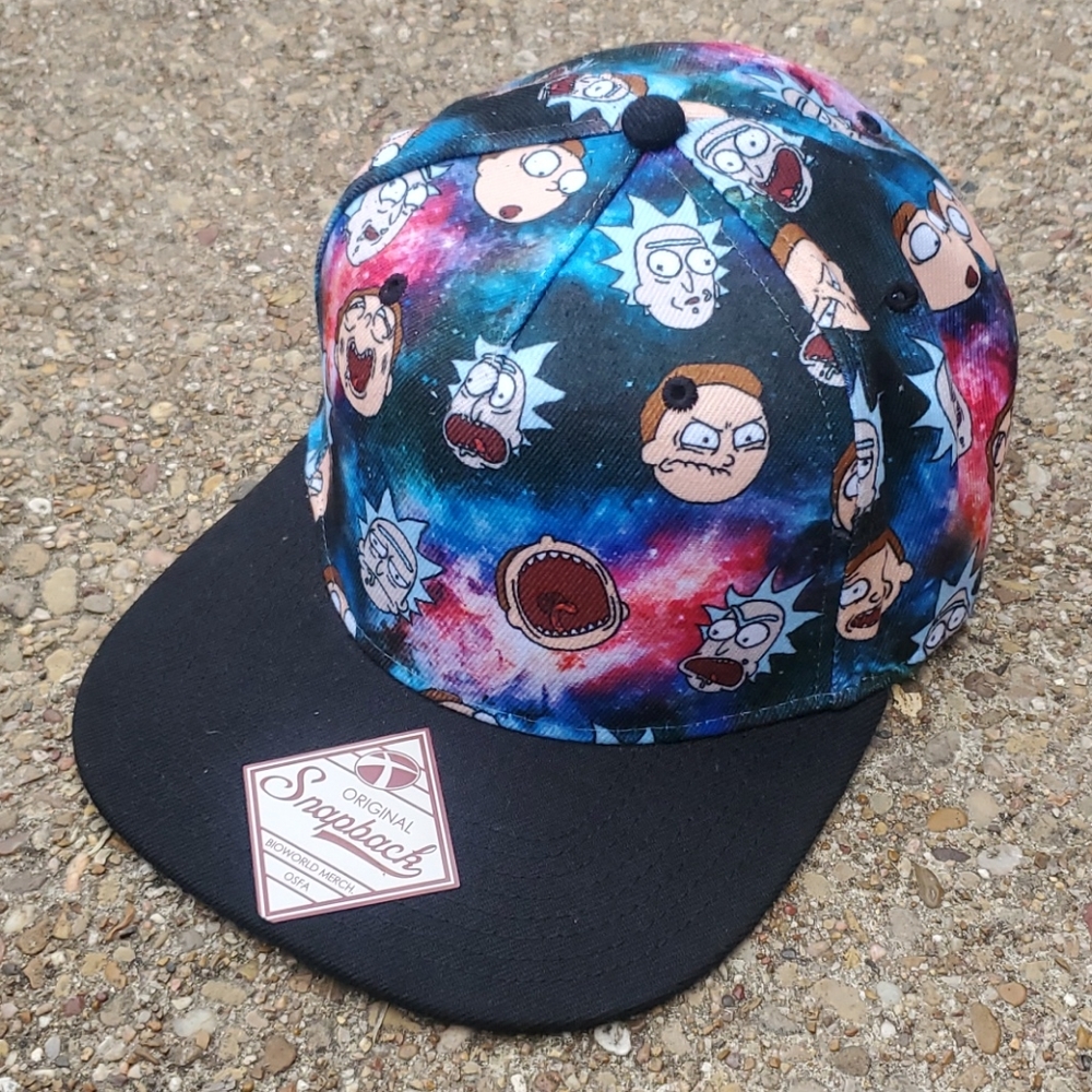 Rick & Morty Adult Swim Snapback Baseball Cap OSFA
